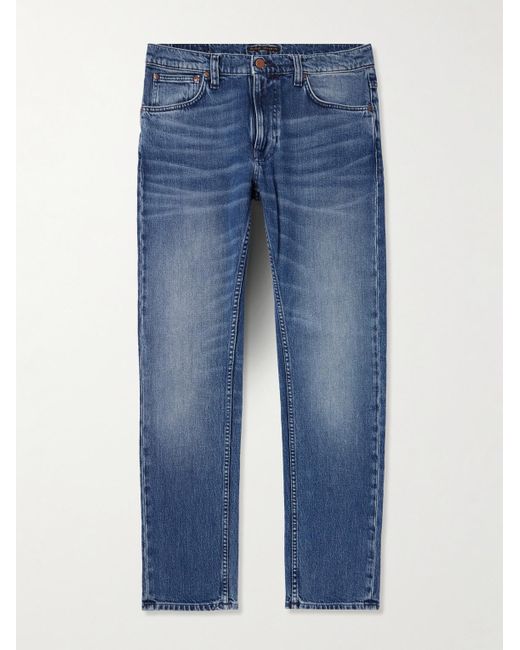 Jeans slim-fit Lean Dean di Nudie Jeans in Blue da Uomo