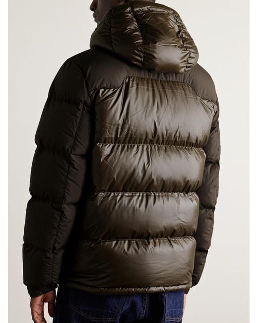 Polo Ralph Lauren Black The Gorham Twill-trimmed Quilted Glossed-shell Hooded Down Jacket for men