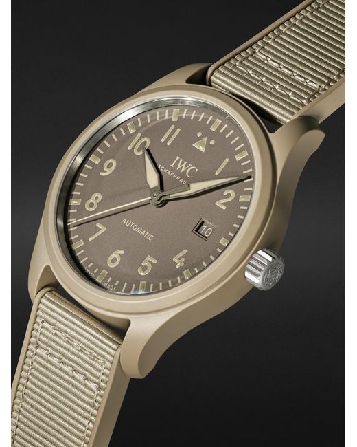 Iwc Black Pilot's Top Gun Mojave Desert Automatic Ceramic Watch for men