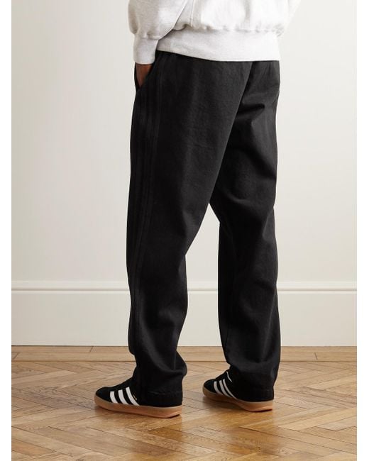Adidas Originals Firebird weit geschnittene Jogginghose aus Denim in Stückfärbung in Black für Herren