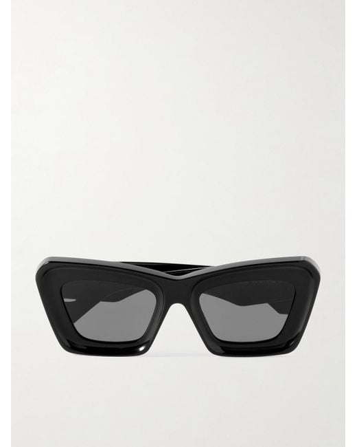 Loewe Black Anagram Oversized Cat-Eye Acetate Sunglasses for men