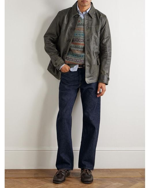 RRL Blue Straight-leg Jeans for men