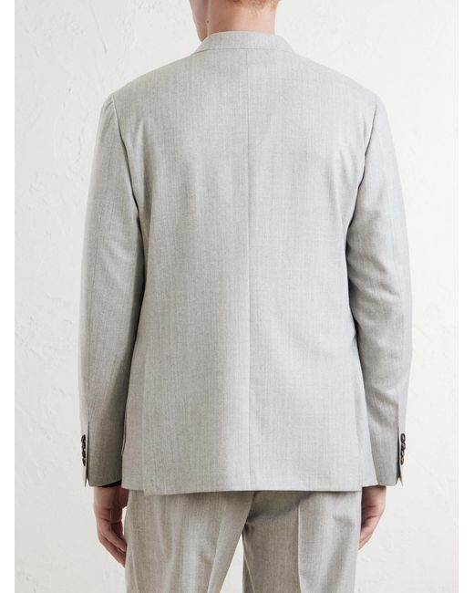 Canali White Kei Wool Blazer for men