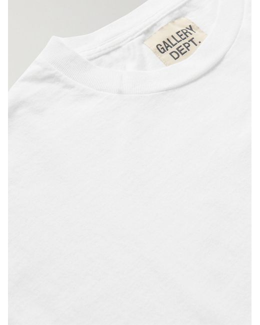 GALLERY DEPT. White Atk Printed Cotton-jersey T-shirt for men