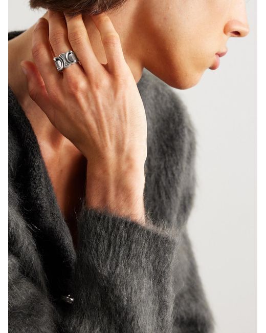 Céline Triomphe Silver-Tone Ring in Natural für Herren