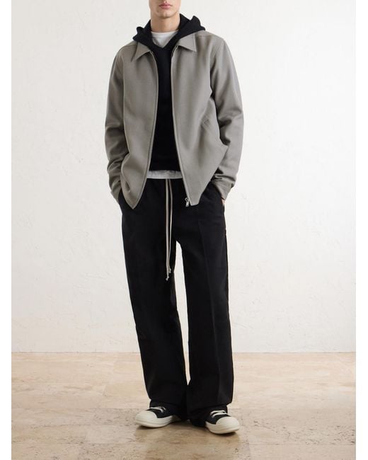 Rick Owens Gray Brad Wool-Drill Jacket for men
