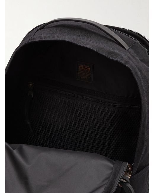 Filson Black Dryden Leather-trimmed Cordura® Backpack for men