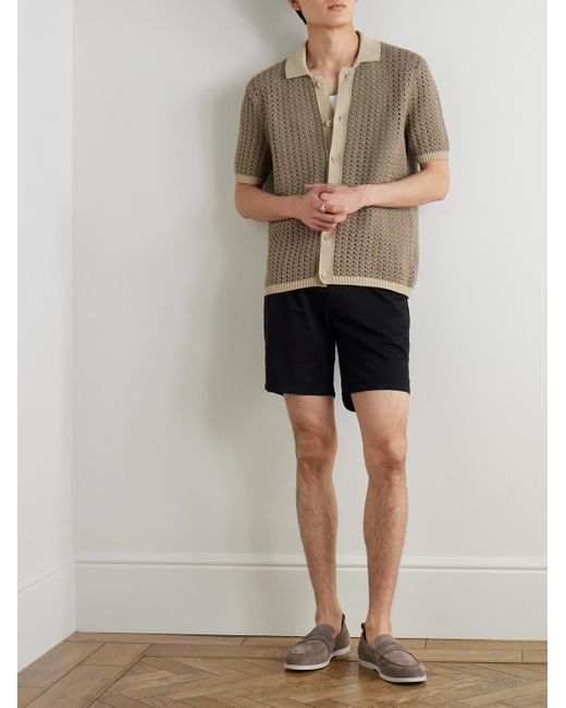 Mr P. Natural Crocheted Organic Cotton Shirt for men