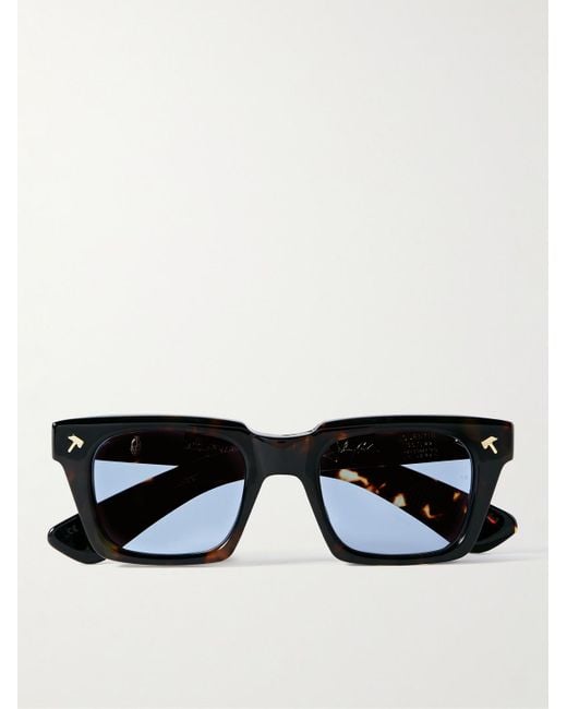 Jacques Marie Mage Black Quentin Square-frame Tortoiseshell Acetate And Gold-tone Sunglasses for men