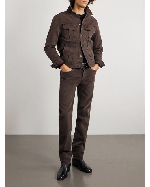 Tom Ford Brown Cotton-blend Canvas Jacket for men