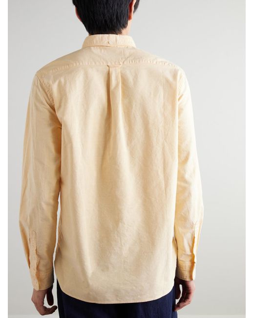 Beams Plus Natural Button-down Collar Cotton Oxford Shirt for men