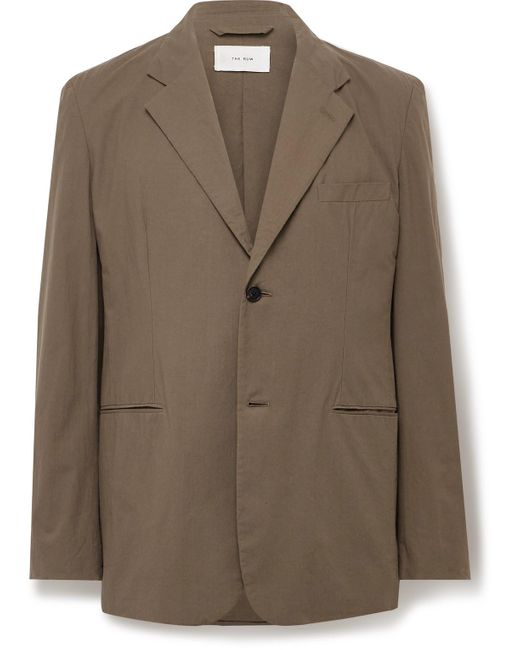 The Row Brown Ritchie Slim-Fit Unstructured Cotton Suit Jacket for men