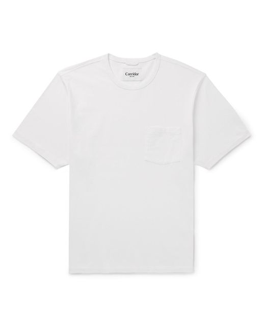 Corridor NYC White Garment-dyed Organic Cotton-jersey T-shirt for men