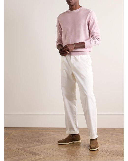 Canali Pullover aus Baumwolle in Pink für Herren