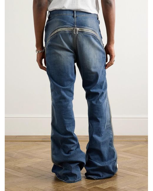 Jeans A Gamba Larga di Rick Owens in Blue da Uomo