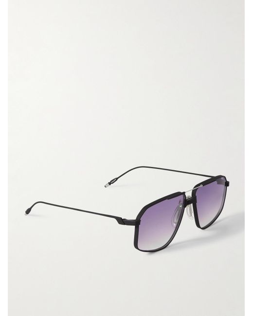 Jacques Marie Mage Black Jagger Aviator-style Titanium Sunglasses for men