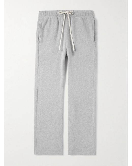 Les Tien Gray Heavyweight Structured-fleece Cotton-jersey Sweatpants for men