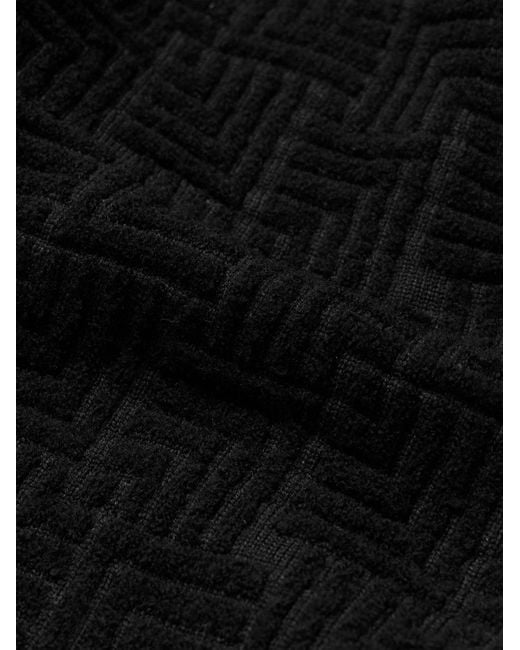 Fear Of God Oversized-Rollkragenpullover aus Jacquard-Strick aus einer Schurwollmischung in Black für Herren