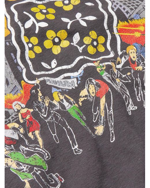 Kapital Gray Buster Peckish Rainbowy Printed Cotton-Jersey Hoodie for men