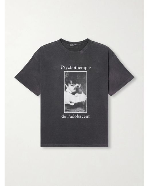 Enfants Riches Deprimes Blue Psychothérapie De L'adolescent Printed Cotton-jersey T-shirt for men