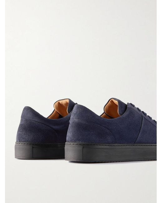Mr P. Blue Larry Regenerated Suede By Evolo Sneakers for men