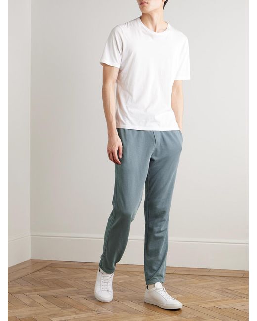 James Perse Blue Loopback Supima Cotton-Jersey Sweatpants for men