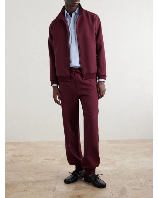 Valentino Garavani Red Vgold Striped Drill Sweatpants for men