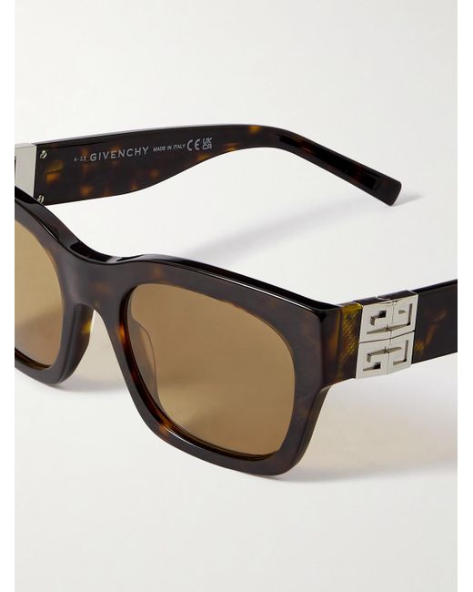 Givenchy Black 4g D-frame Tortoiseshell Acetate Sunglasses for men