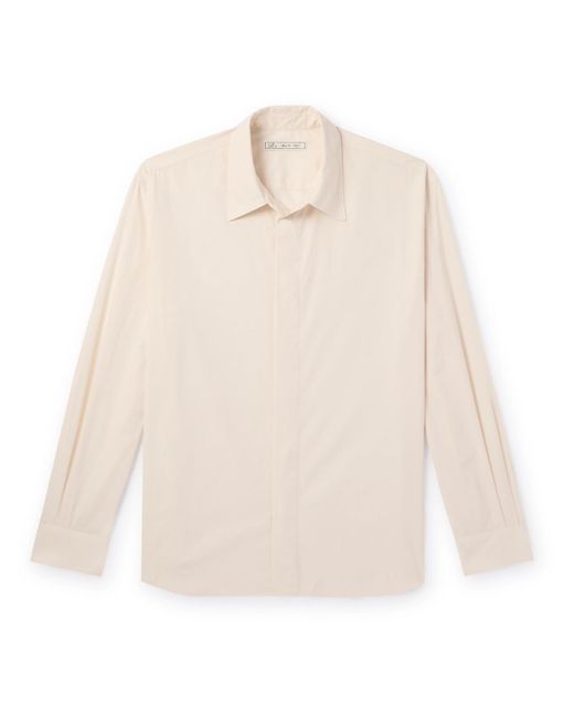 Umit Benan White Cotton-poplin Shirt for men