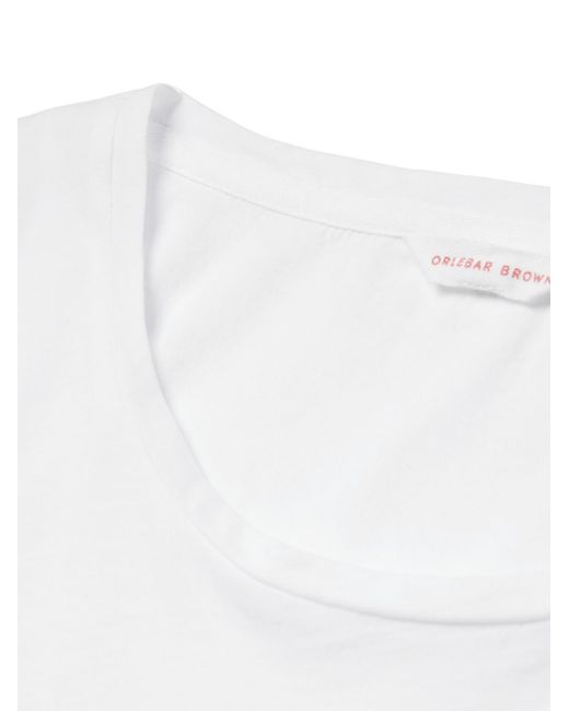 Orlebar Brown White Ob-T Slim-Fit Cotton-Jersey T-Shirt for men