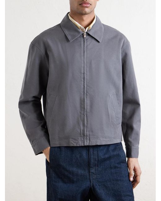 FRAME Gray Cotton-blend Trucker Jacket for men