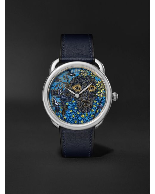 Hermès Arceau Wild Singapore Limited Edition Automatic 41 mm Uhr aus  Weißgold mit Lederarmband in Schwarz für Herren | Lyst DE
