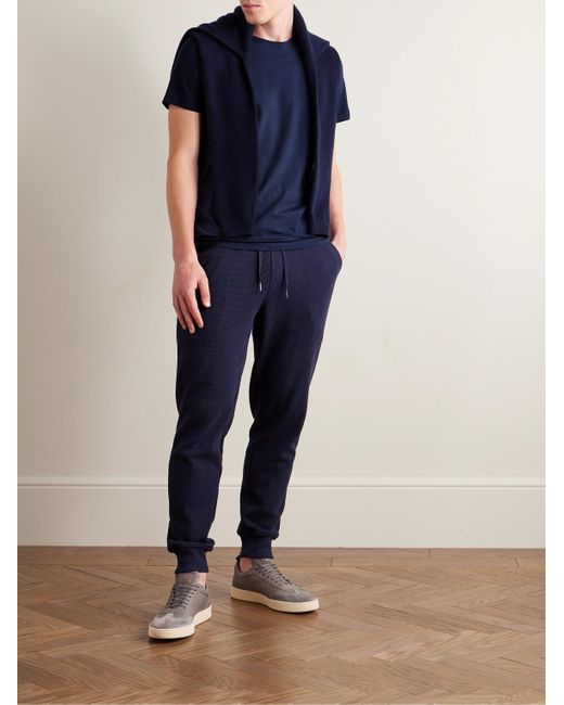 Derek Rose Blue Basel Stretch Micro Modal Jersey T-Shirt for men