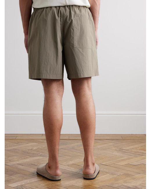 SSAM Gray Wide-leg Shell Shorts for men