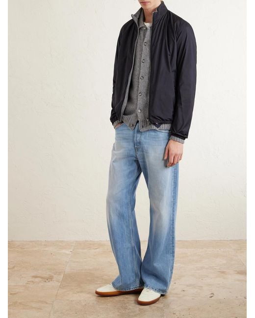Herno Blue Reversible Shell And Jersey Jacket for men