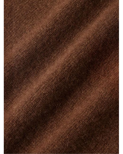 The Elder Statesman Brown Cashmere Sweater for men