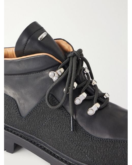 Our Legacy Black Quest Kevlar-Trimmed Leather Boots for men