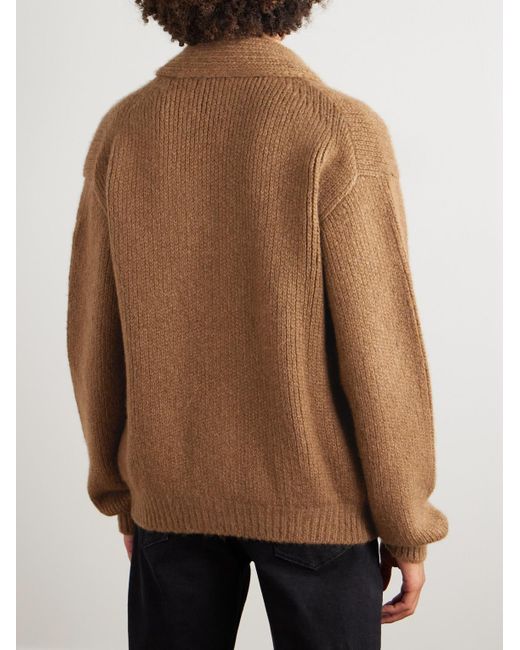 Tom Ford Brown Shawl-collar Cashmere Cardigan for men
