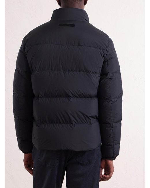 Zegna Blue Quilted Padded Shell Down Jacket for men