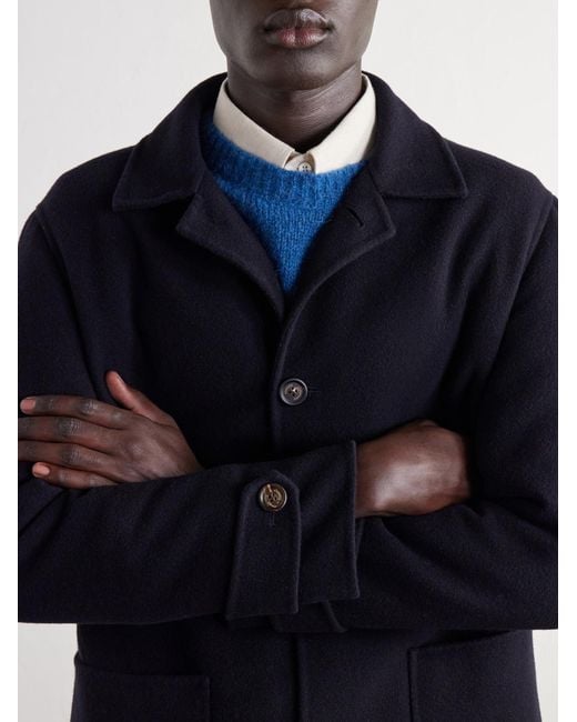 Eleventy Blue Wool Coat for men