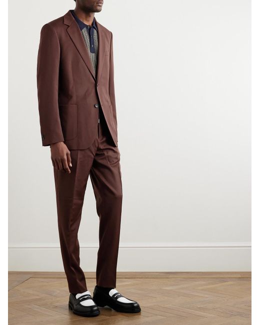 Mr P. Brown Slim-fit Wool-twill Suit Jacket for men