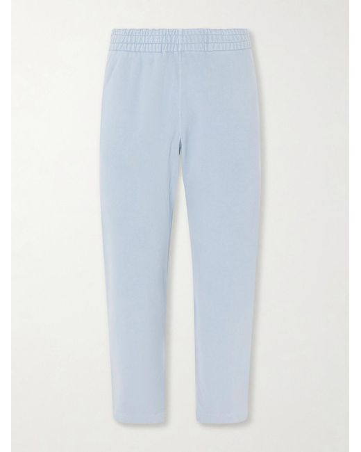 Remi Relief Blue Straight-leg Cotton-jersey Sweatpants for men