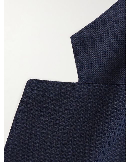 Peter Millar Blue Excursionist Flex Unstructured Wool-blend Blazer for men
