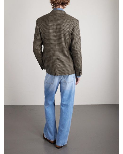 Tom Ford Green Shelton Wool, Silk And Linen-Blend Blazer for men