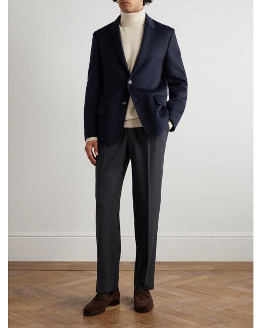 Loro Piana Blue Paolo Double-faced Baby Cashmere Blazer for men
