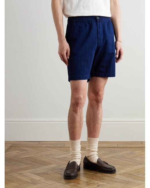 Shorts A Gamba Dritta di Oliver Spencer in Blue da Uomo