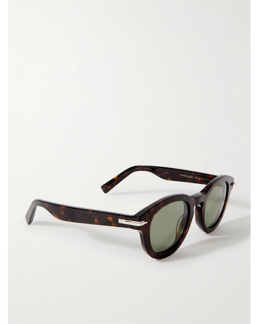 Dior DiorBlackSuit R5I Sonnenbrille mit rundem Rahmen aus Azetat für Herren
