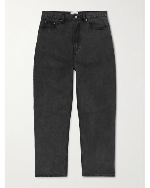 FRAME Black Wide-leg Jeans for men