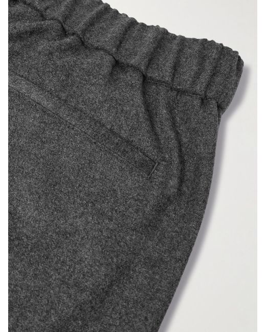 Loro Piana Gray Leisure City Slim-Fit Virgin Wool And Cashmere-Blend Trousers for men