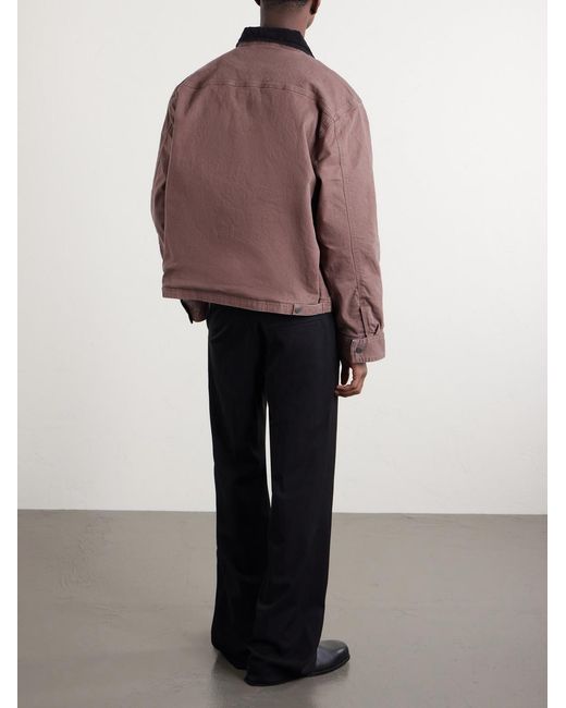 Corridor NYC Brown Utility Cotton-blend Twill Jacket for men